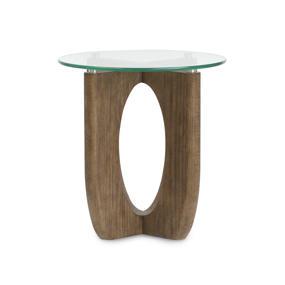 Lainey Almond Round End Table. Picture 3