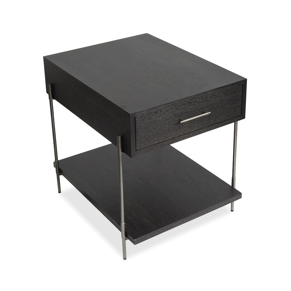 Spencer Dark Briarsmoke Rectangular End Table. Picture 2