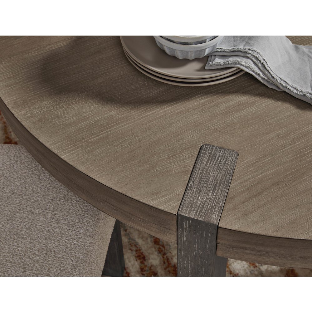 Pulaski Anderson Park Moose Trail And Frontier Brown Round Dining Table. Picture 7