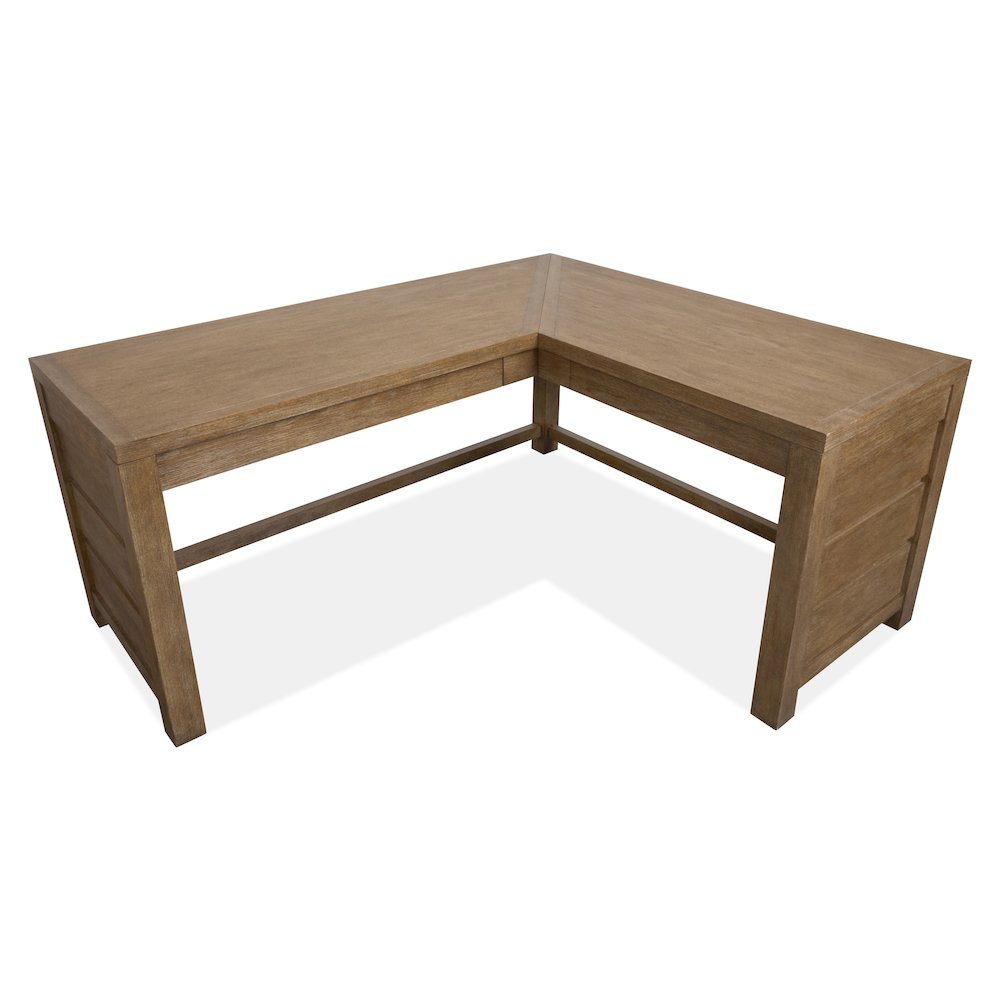 Plum Creek Sierra Brown L Desk. Picture 2