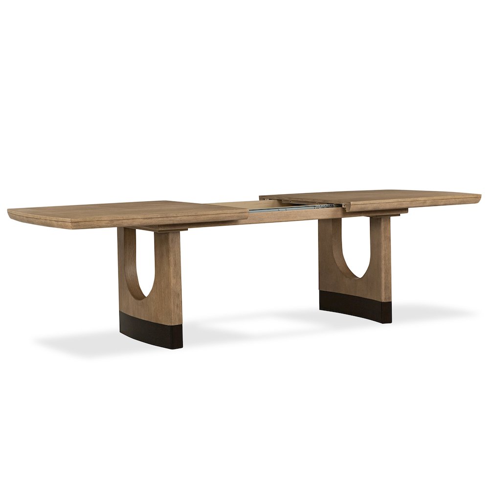 Tristan Swiss Coffee Extendable Trestle Dining Table. Picture 5