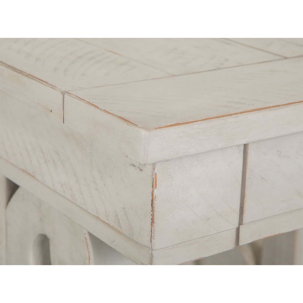Bronwyn Alabaster Rectangular End Table. Picture 7