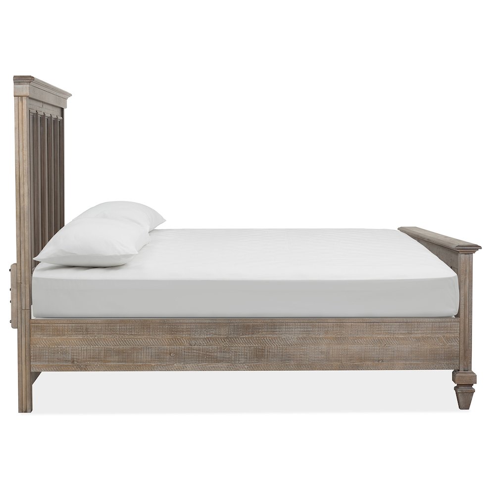 Lancaster Dovetail Grey California King Panel Bed. Picture 3