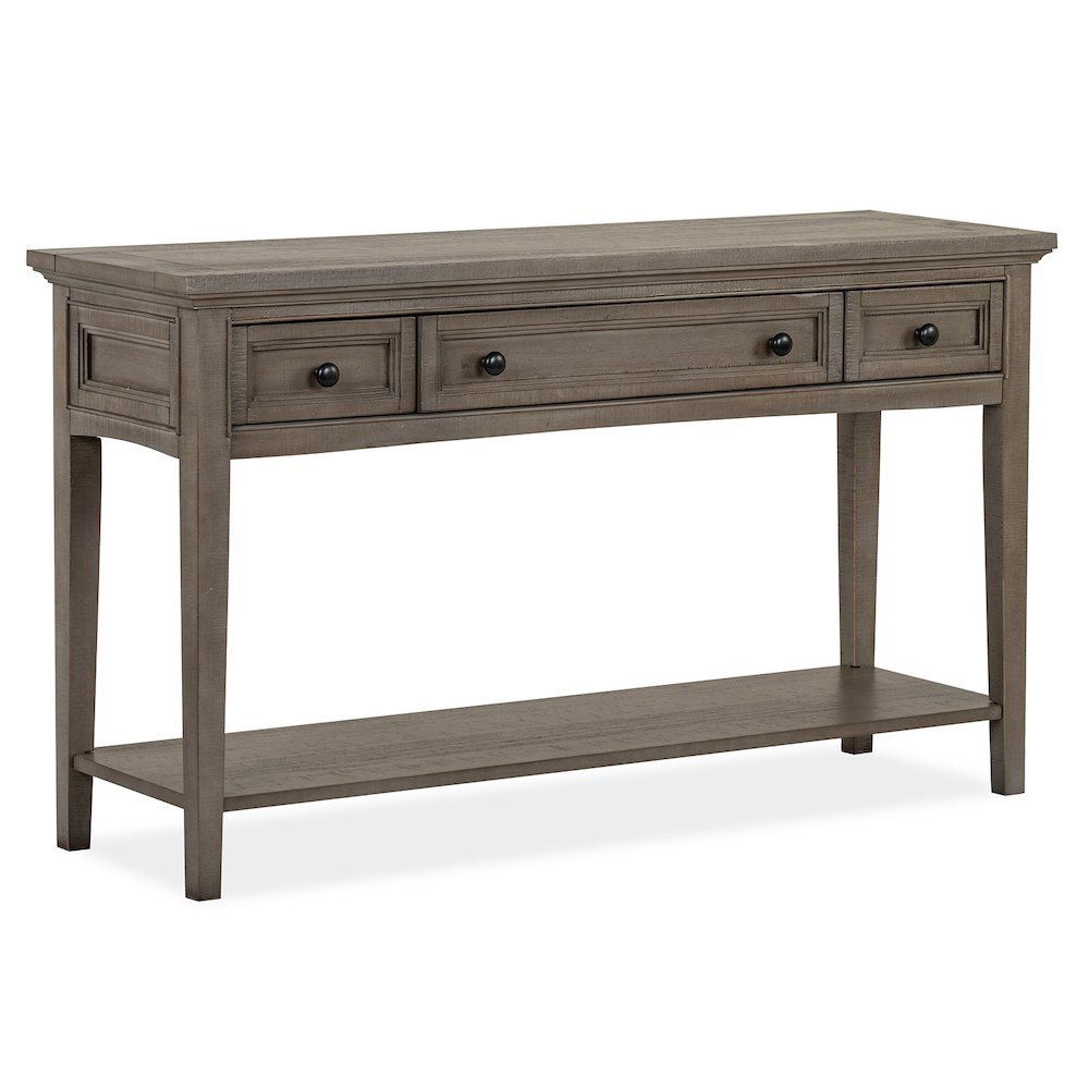 Paxton Place Dovetail Grey Rectangular Sofa Table. Picture 1