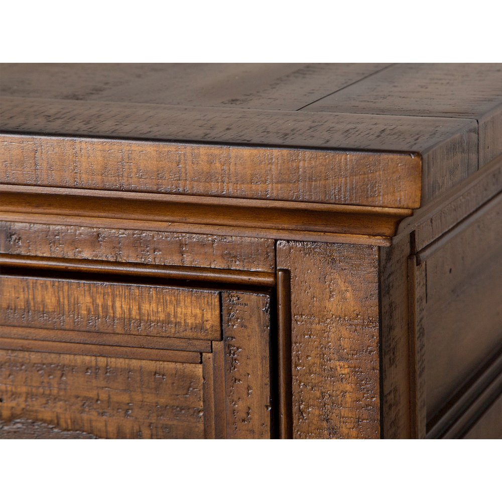 Bay Creek Toasted Nutmeg Rectangular End Table. Picture 8