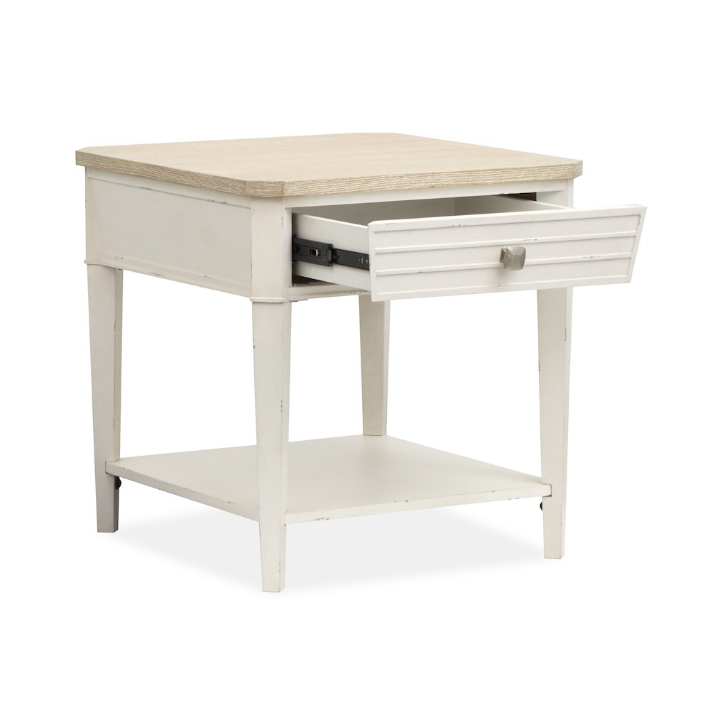 Echo Isles Sea Pearl And Driftwood Rectangular End Table. Picture 8
