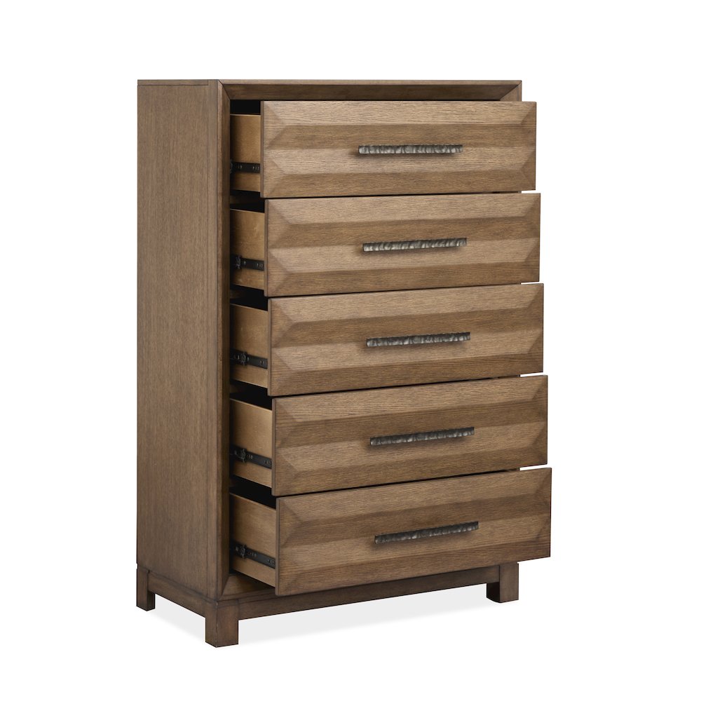 Callisto Bourbon Brown Drawer Chest. Picture 4