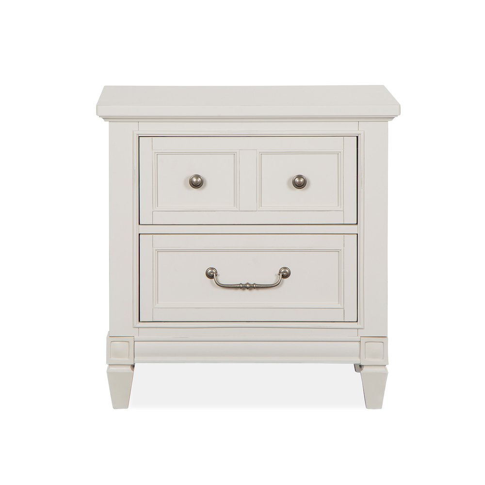 Willowbrook Egg Shell White With Slight Rub Through Drawer Nightstand. Picture 2