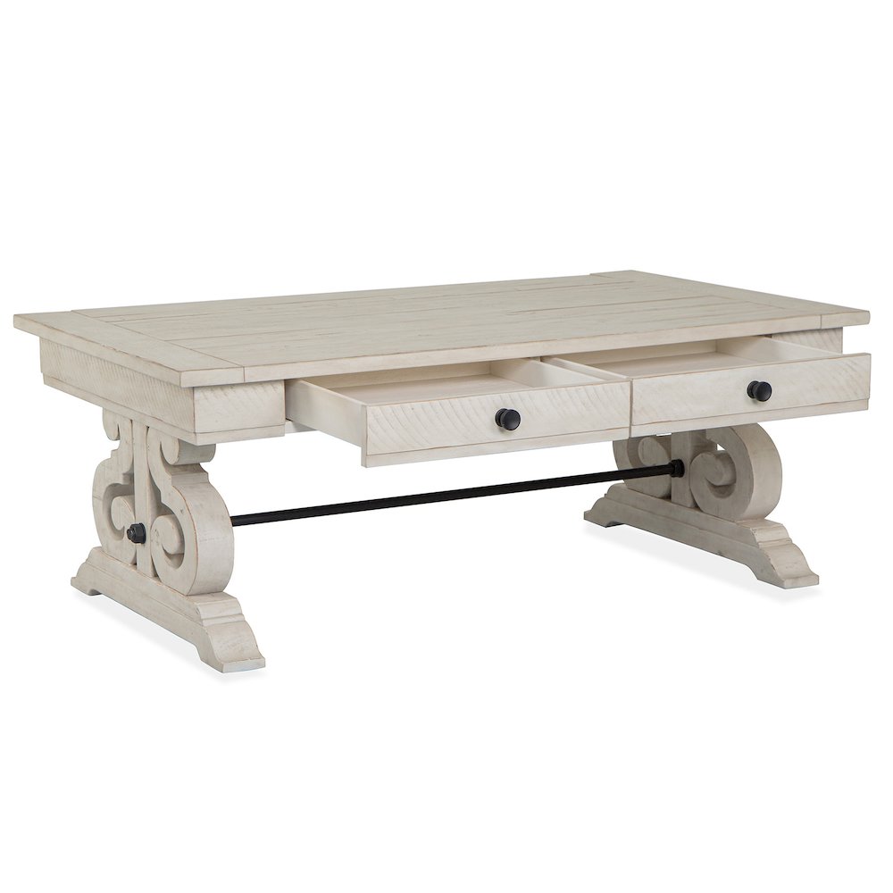 Bronwyn Alabaster Rectangular Cocktail Table. Picture 4