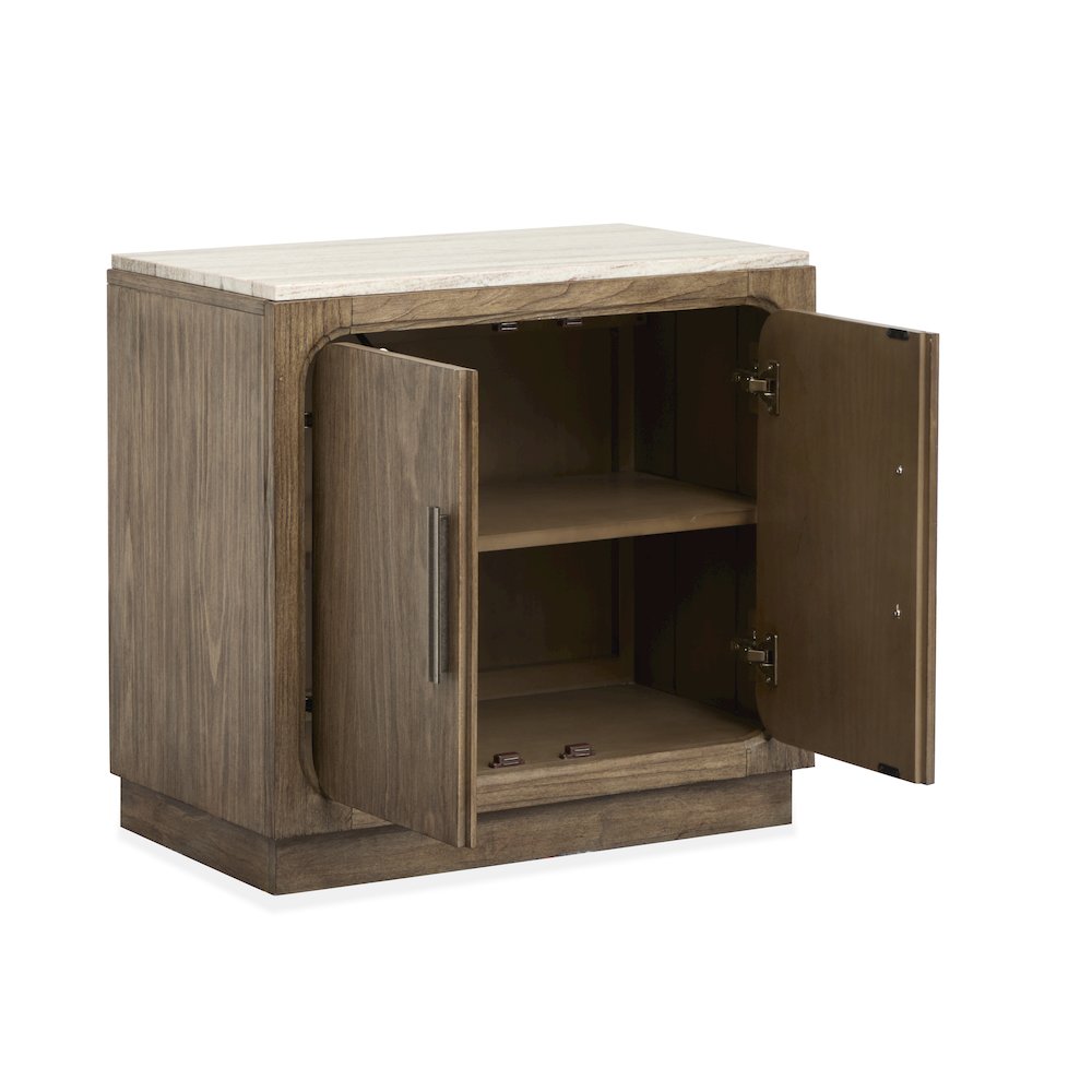 Westbourne Dark Umber Door Nightstand. Picture 5
