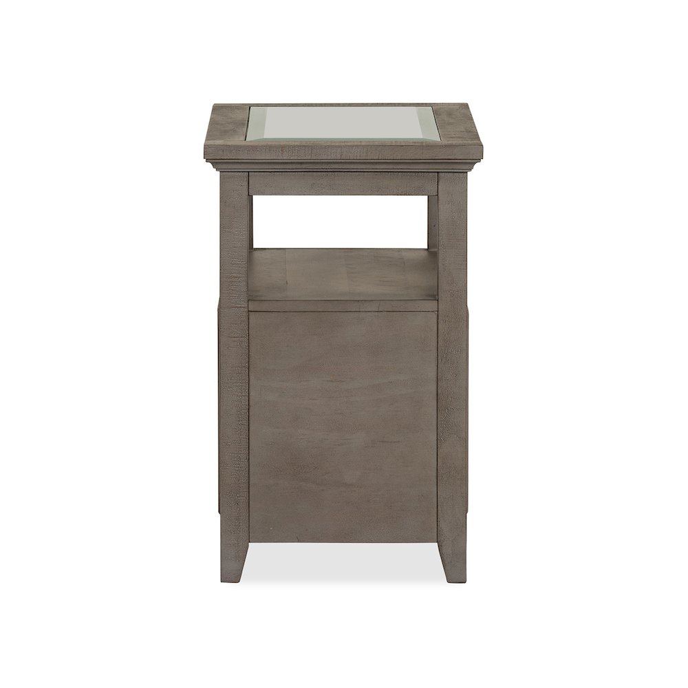 Paxton Place Dovetail Grey Chairside End Table. Picture 5