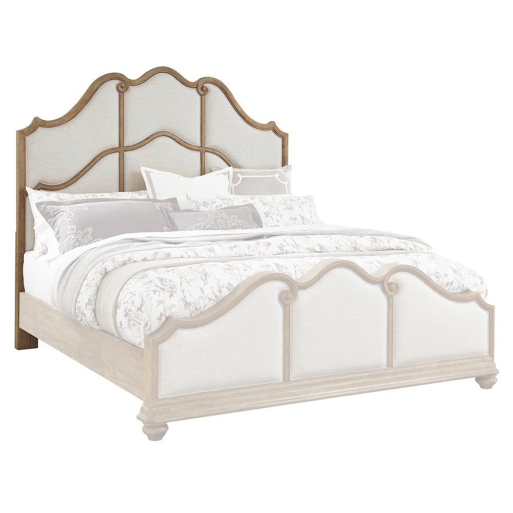 Pulaski Weston Hills Flax Seed Queen Upholstered Headboard. Picture 1