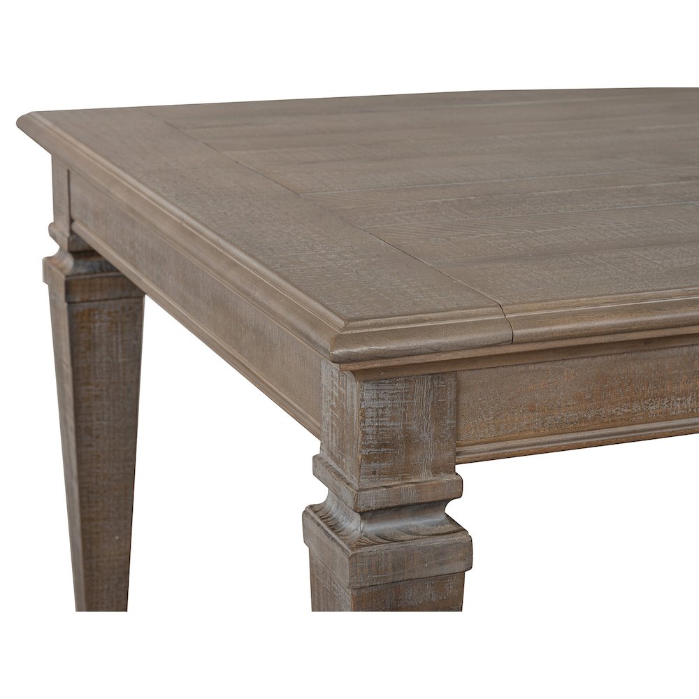 Lancaster Dovetail Grey Extendable Rectangular Dining Table. Picture 6
