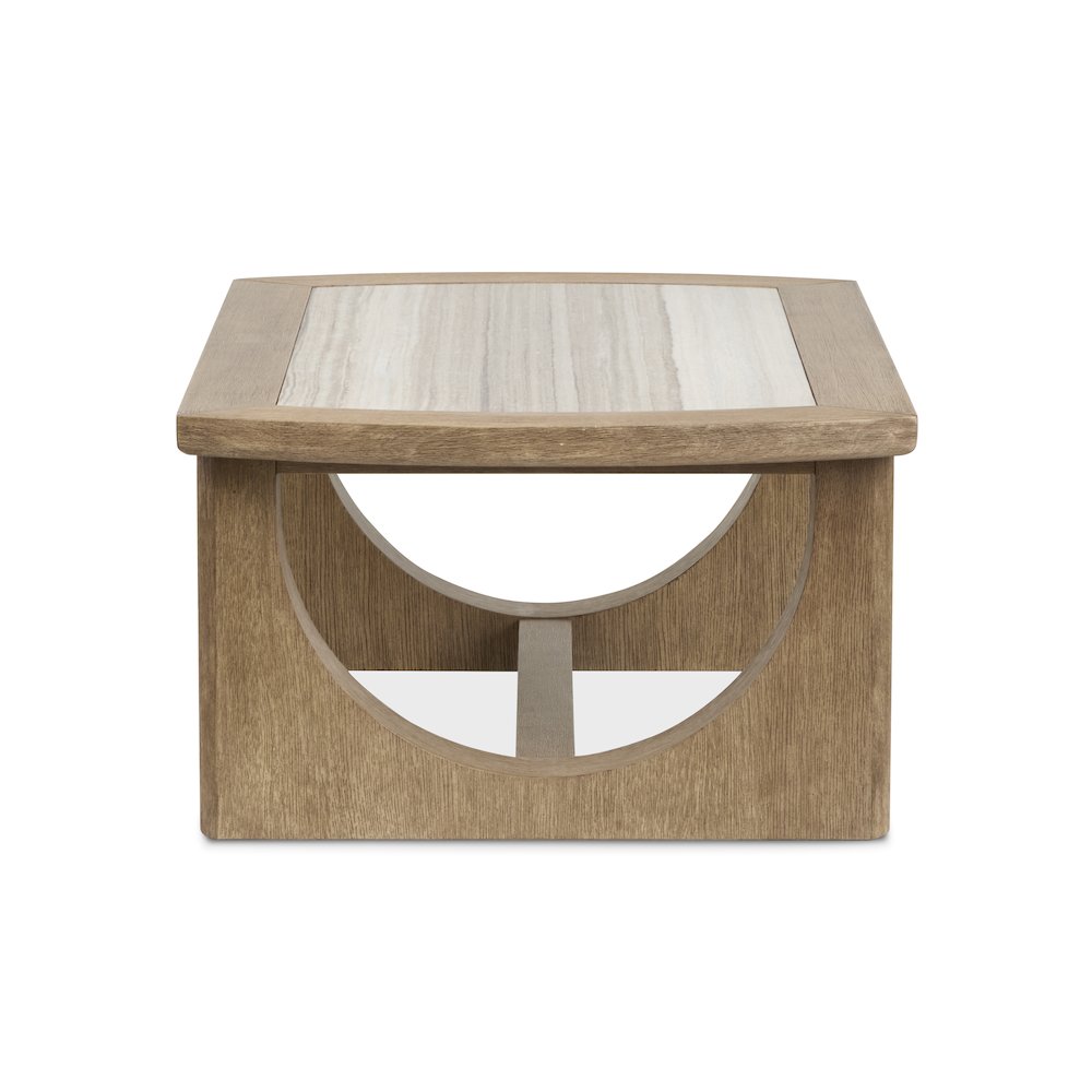 Bradford Riverbed Beige Rectangular Cocktail Table. Picture 3