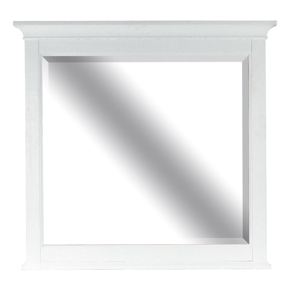 Heron Cove Chalk White And Dovetail Grey Drawer Dresser With Landscape Mirror. Picture 5