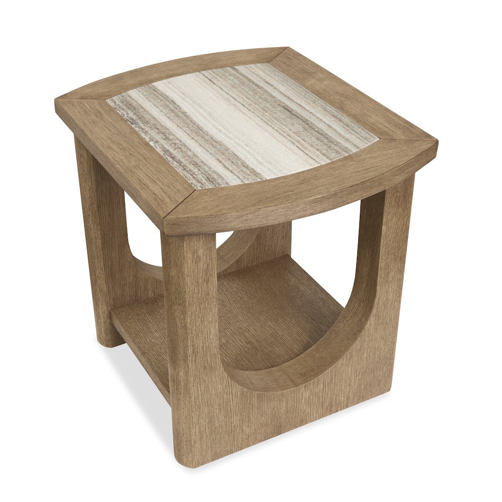 Bradford Riverbed Beige Rectangular End Table. Picture 4