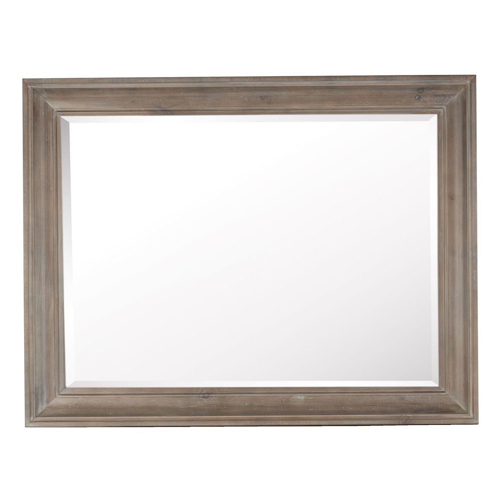 Lancaster Dovetail Grey Drawer Dresser With Landscape Mirror. Picture 6