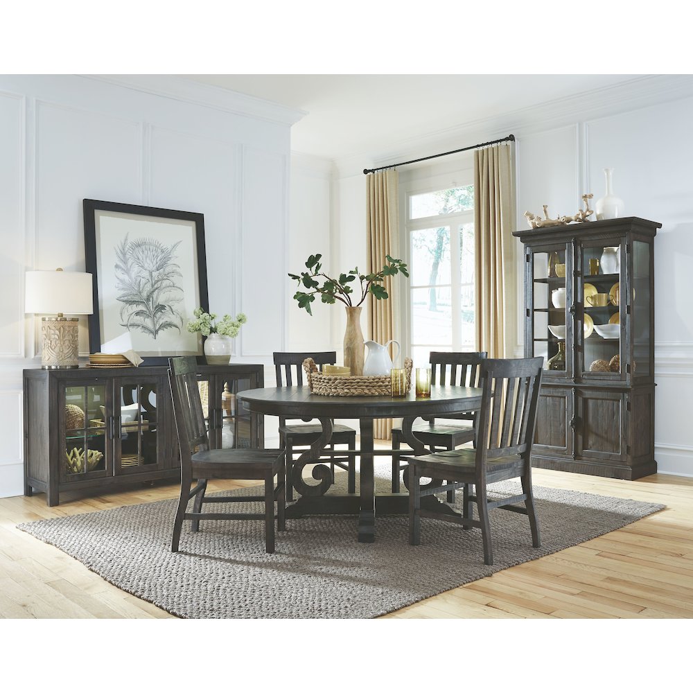 Bellamy Peppercorn 48" Round Dining Table. Picture 5