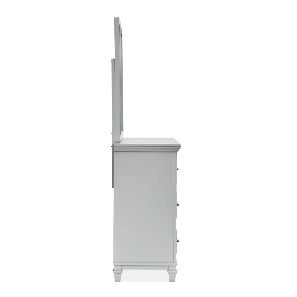 Charleston Harbor Gray Grey Drawer Dresser With Landscape Mirror. Picture 3
