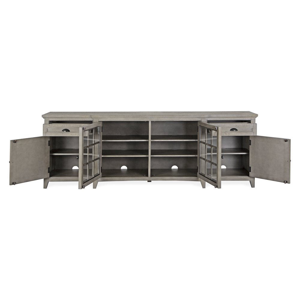 Paxton Place Dovetail Grey 90" Console. Picture 6