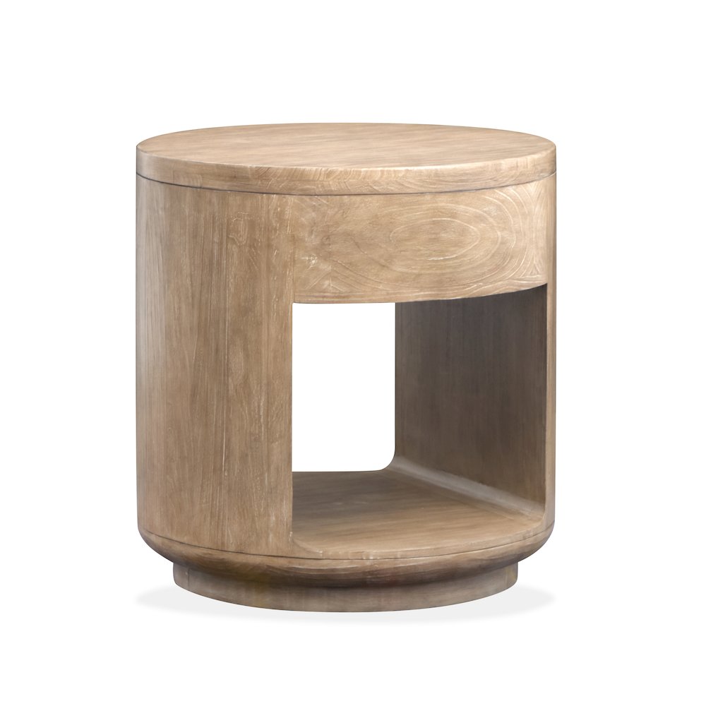 Sanford Chateau Brown Round End Table. Picture 2