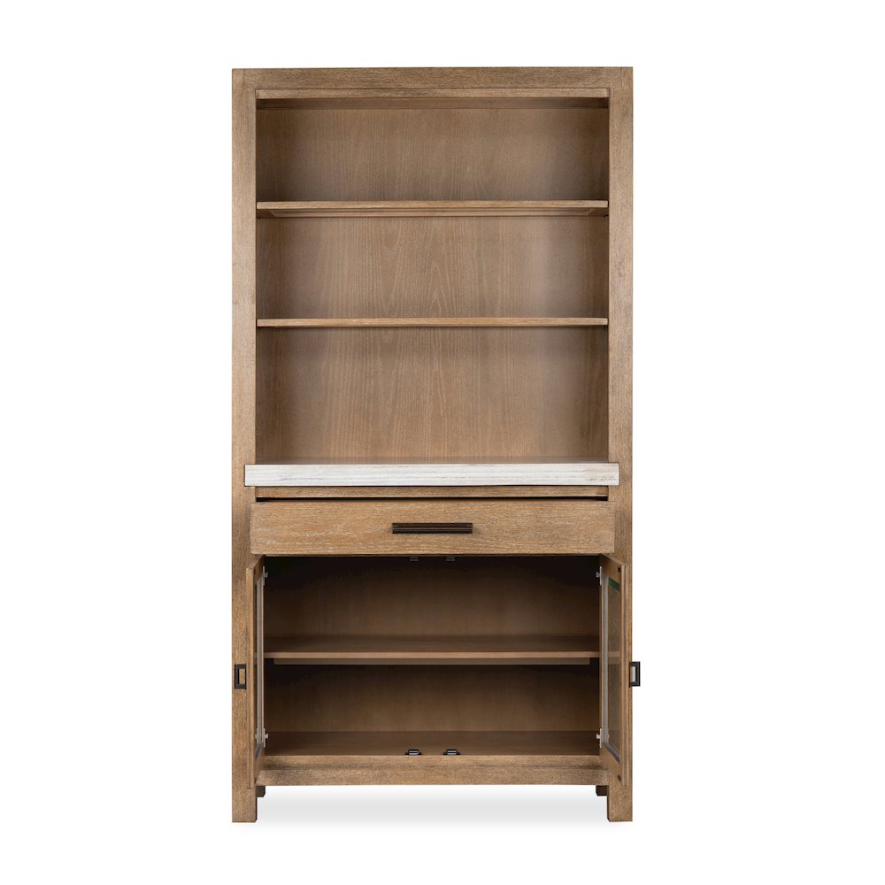 Plum Creek Sierra Brown Display Cabinet. Picture 5