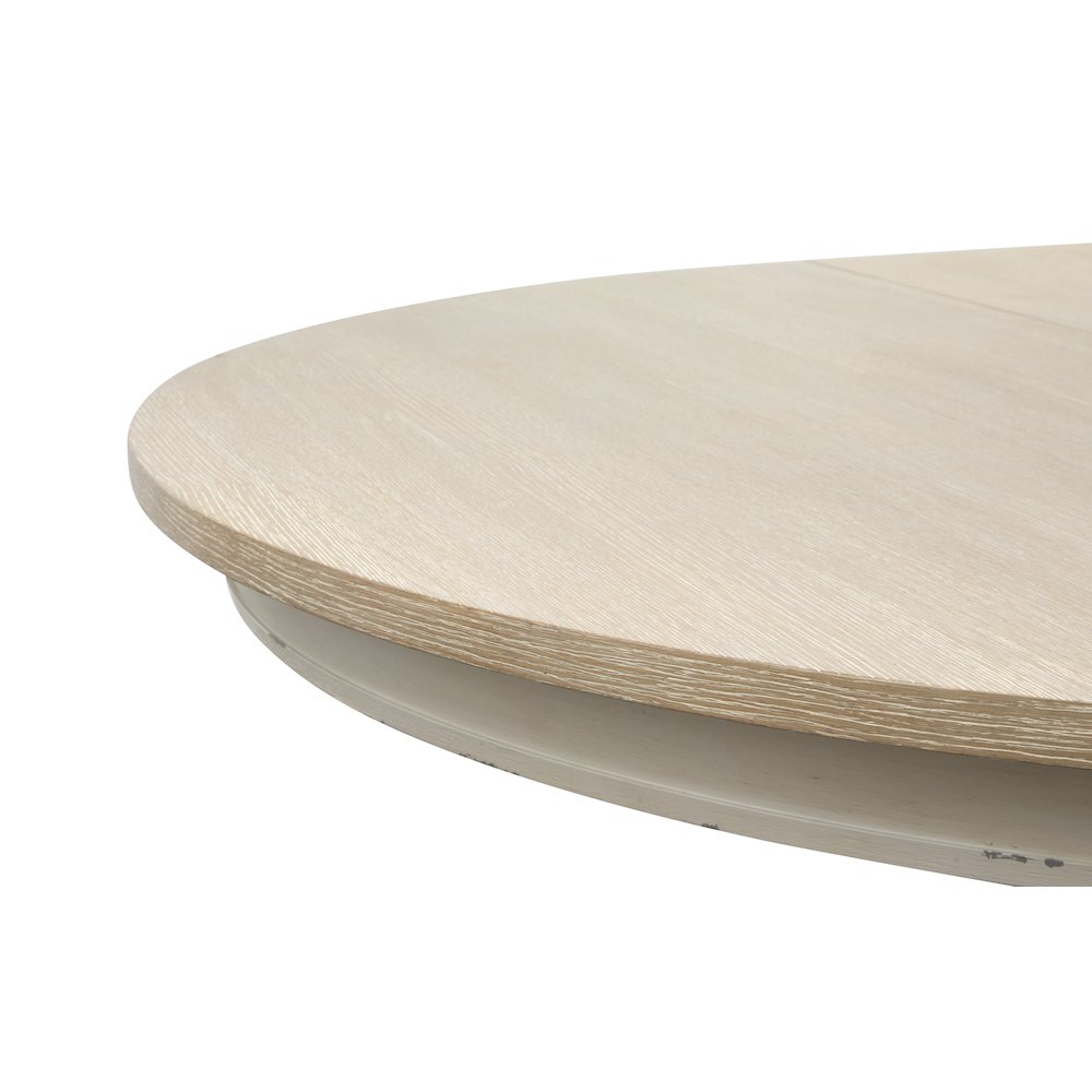 Echo Isles Sea Pearl And Driftwood Extendable 54" Round Dining Table. Picture 7
