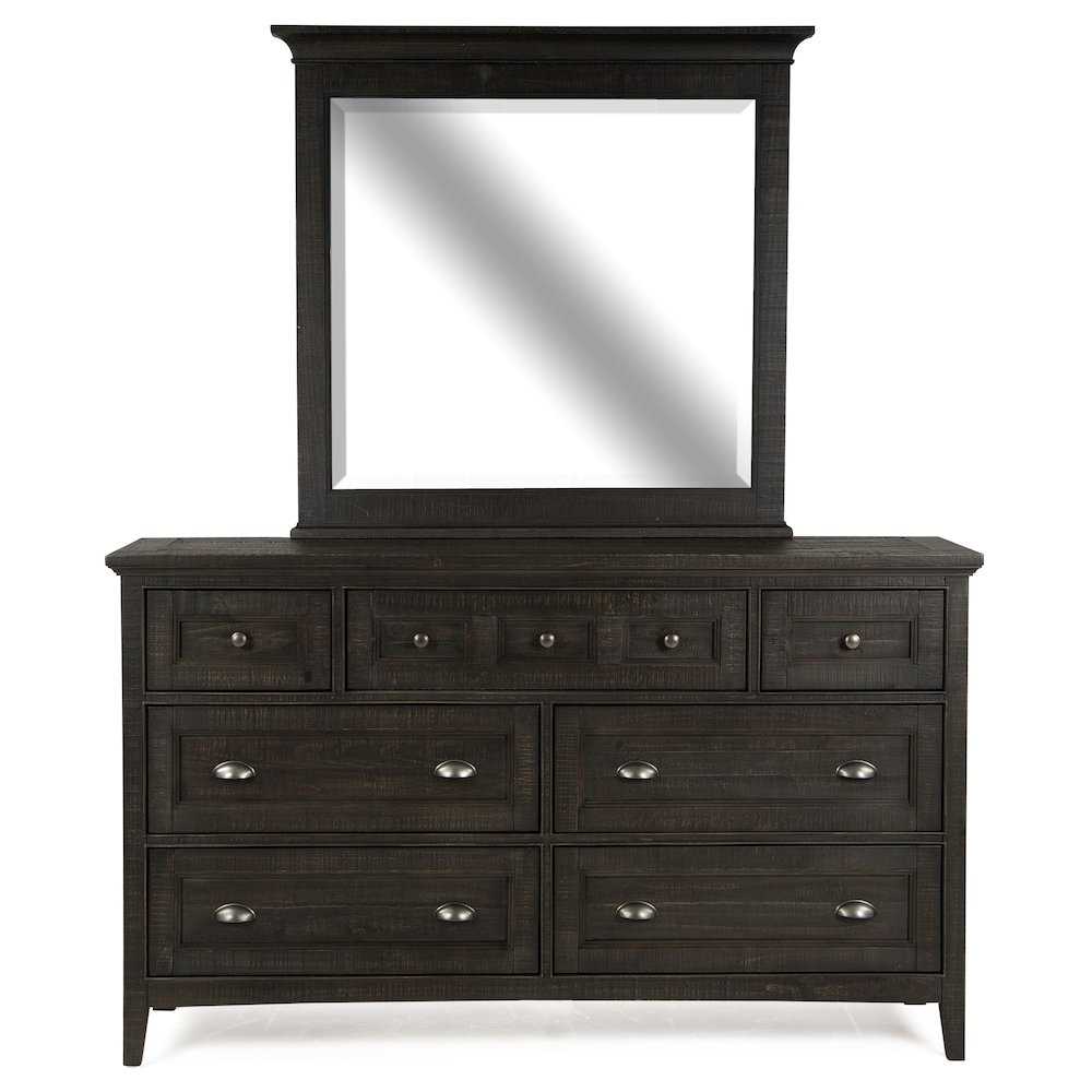 Westley Falls Graphite Drawer Dresser With Landscape Mirror. Picture 2