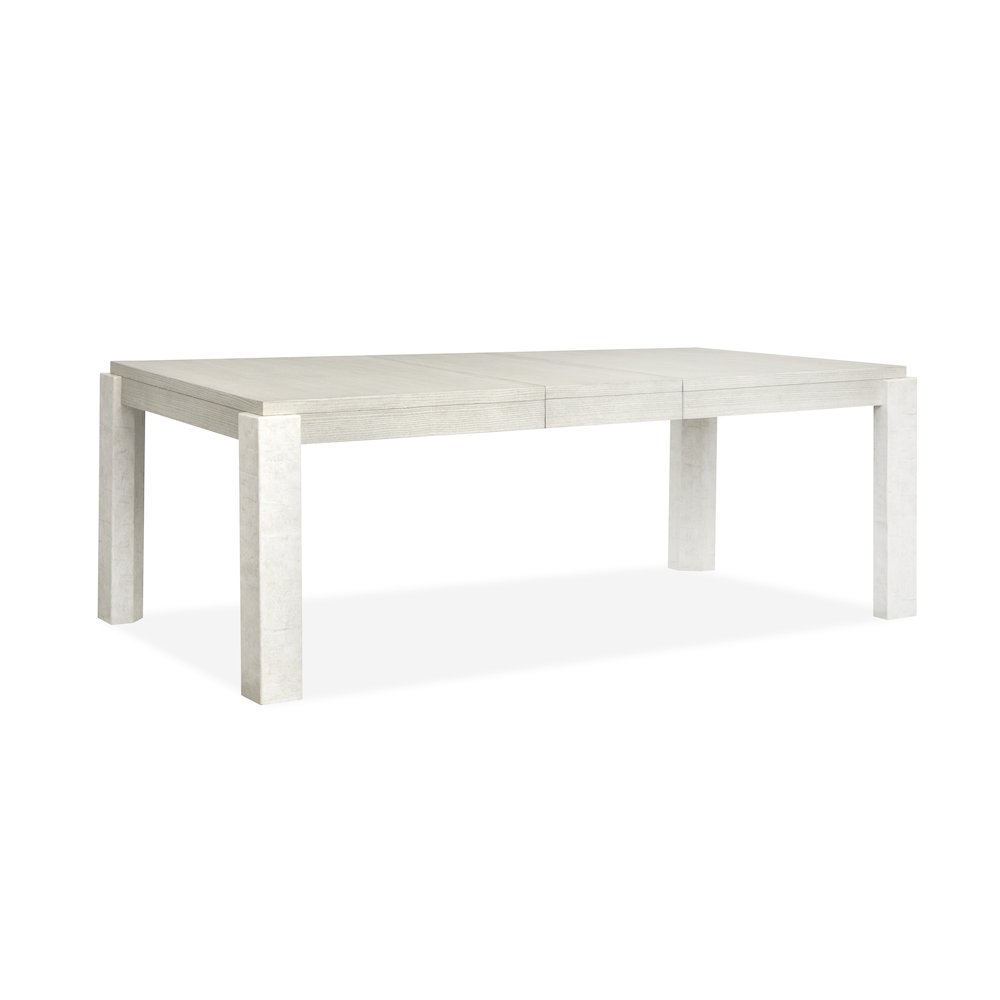 Lorelei Misty Cloud Extendable Rectangular Dining Table. Picture 2