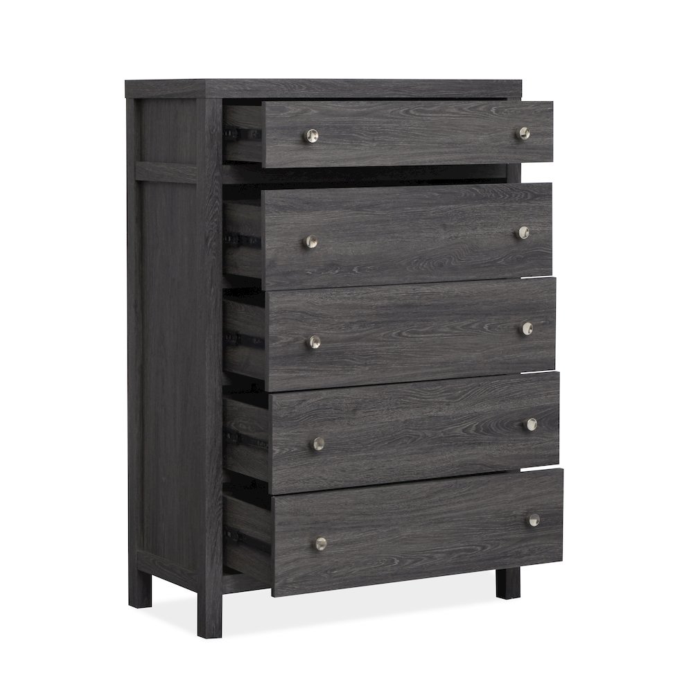 Merrifield Raisin Black Drawer Chest. Picture 4