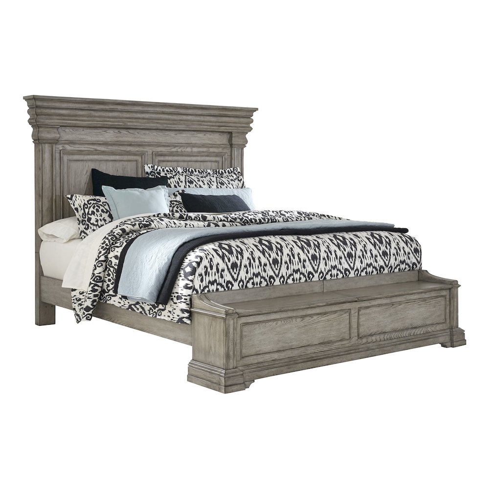 Pulaski Madison Ridge Heritage Taupe Queen Panel Bed. Picture 1