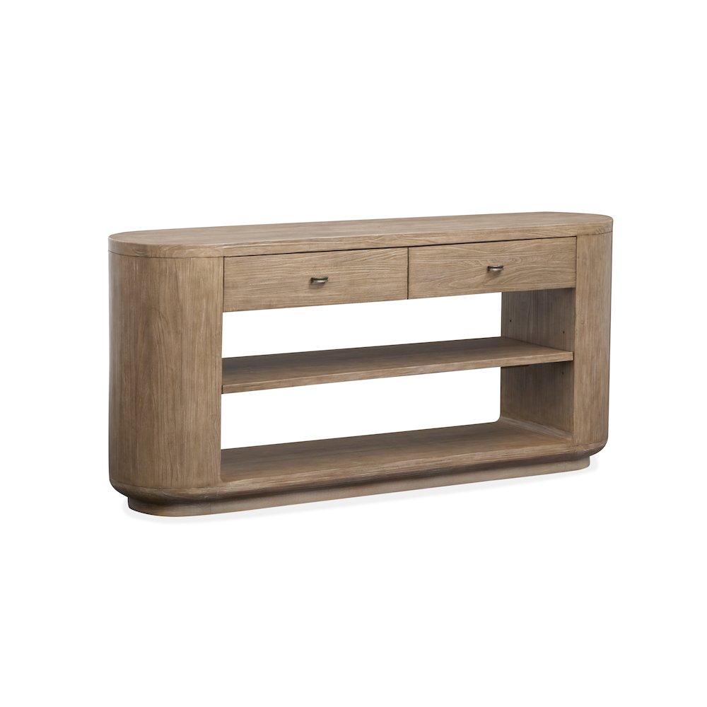 Sanford Chateau Brown Console Sofa Table. Picture 1