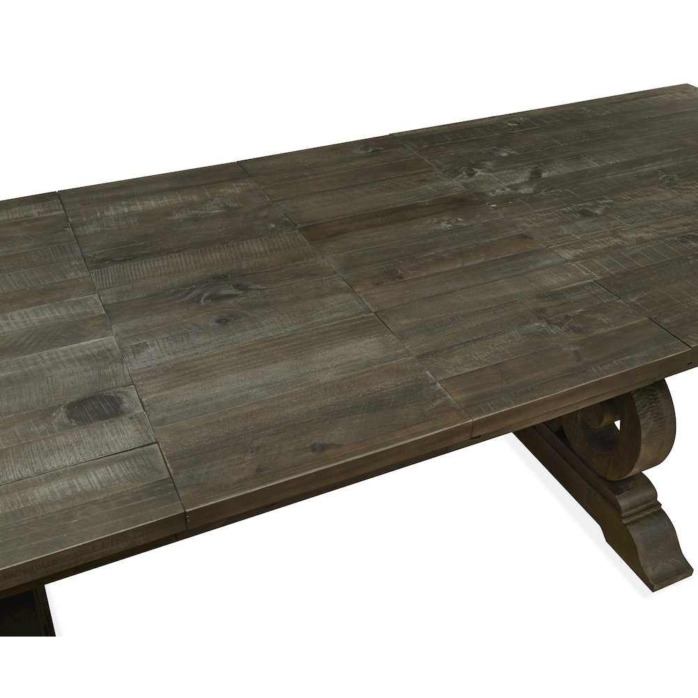 Bellamy Peppercorn Extendable Rectangular Dining Table. Picture 5