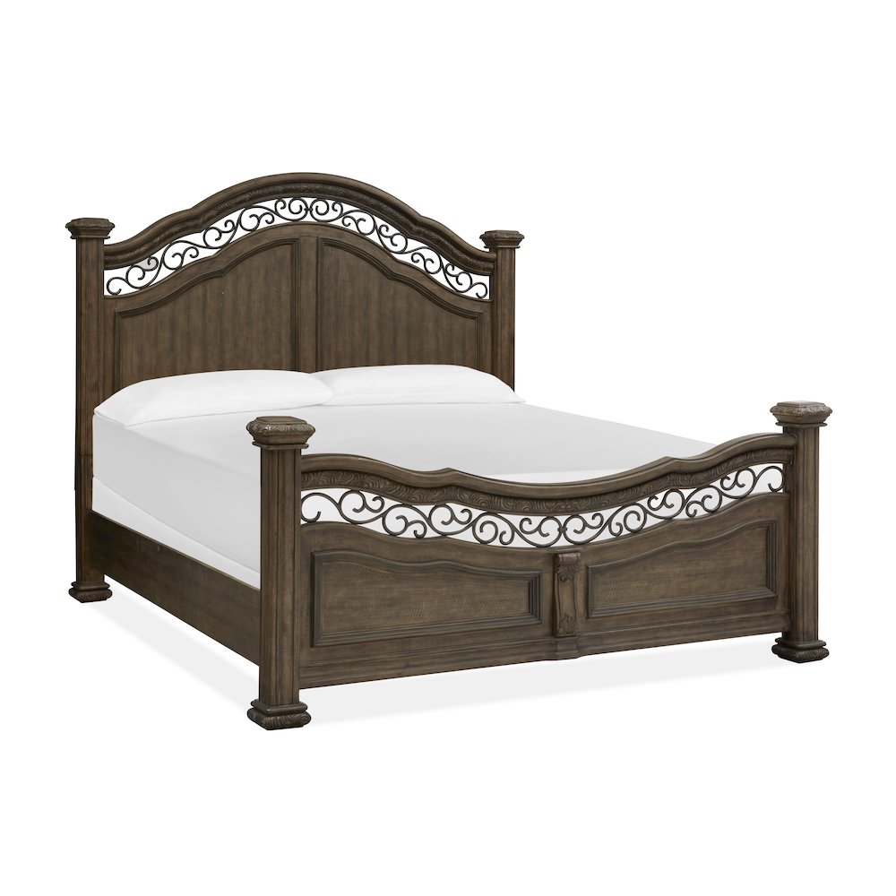 Durango Willadeene Brown Queen Panel Bed. Picture 1