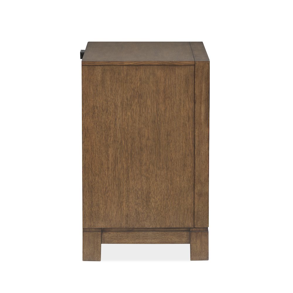 Callisto Bourbon Brown Drawer Nightstand. Picture 3
