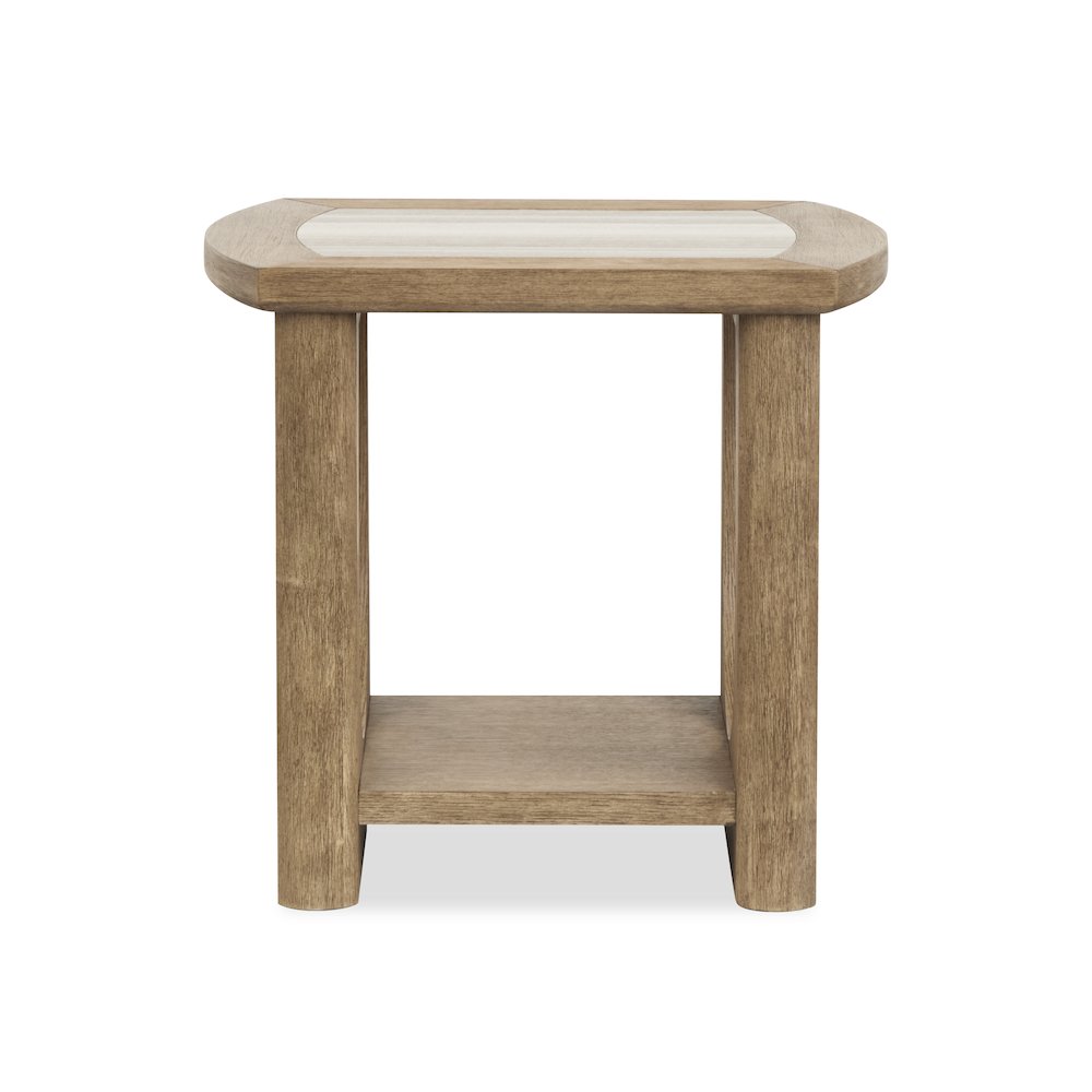 Bradford Riverbed Beige Rectangular End Table. Picture 3