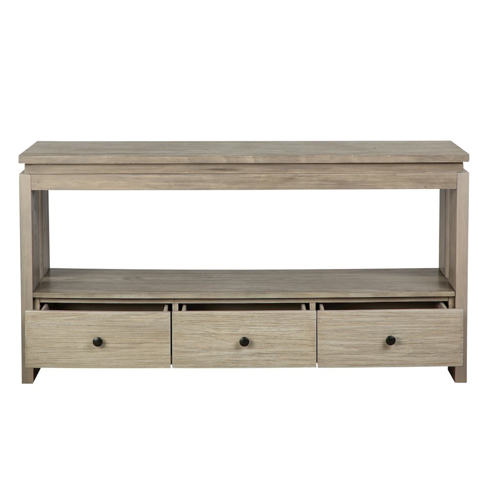 Conrad Stone Harbor Grey Rectangular Sofa Table. Picture 3