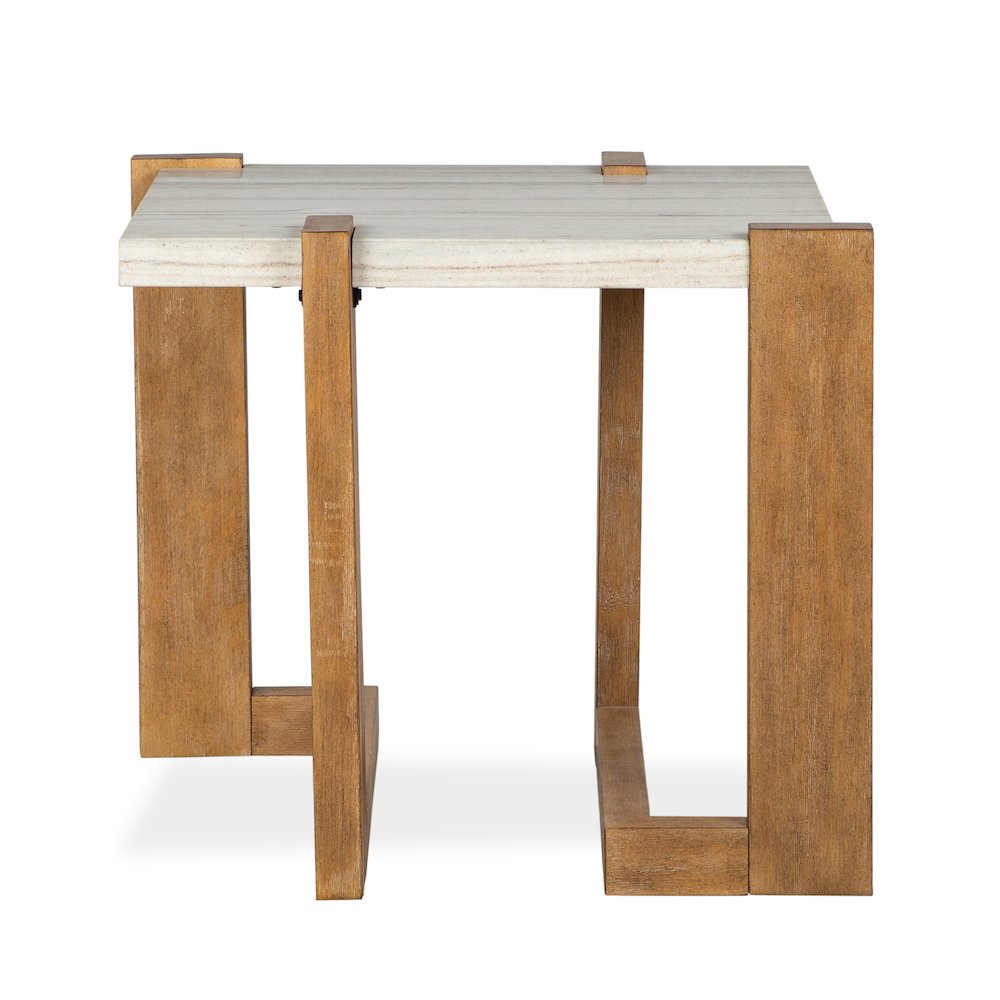 Carrington Honey Wheat Rectangular End Table. Picture 2
