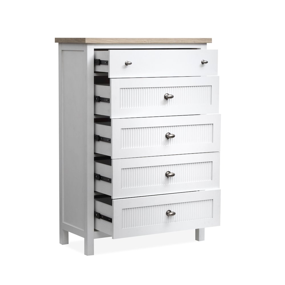 Windmill Harbour White Whisp And Sand Drawer Chest. Picture 4