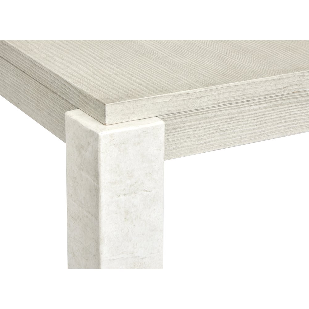 Lorelei Misty Cloud Extendable Rectangular Dining Table. Picture 7