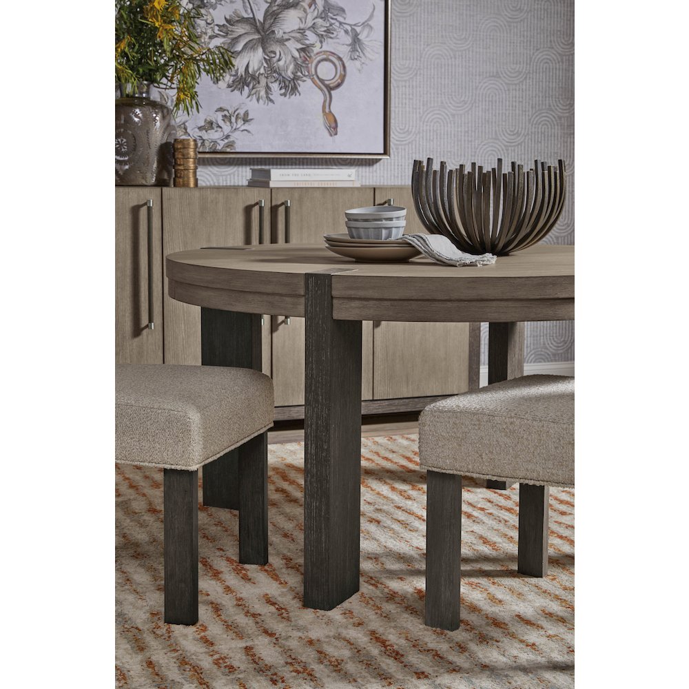 Pulaski Anderson Park Moose Trail And Frontier Brown Round Dining Table. Picture 5