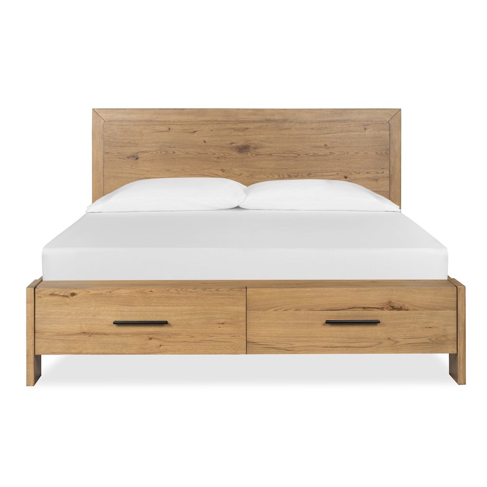 Davenport Rustic Caramel King Panel Storage Bed. Picture 2