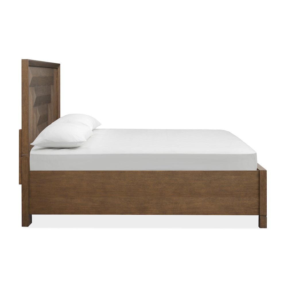 Callisto Bourbon Brown Queen Panel Storage Bed. Picture 3