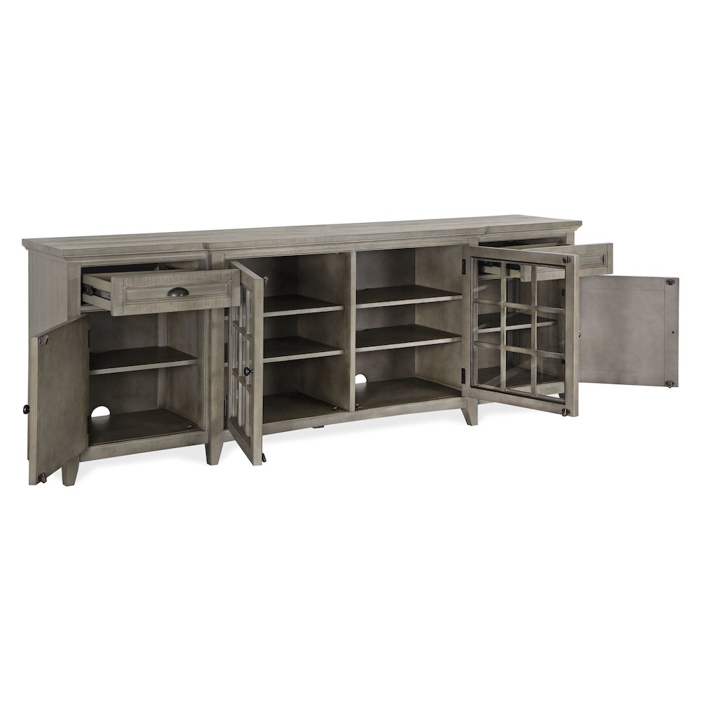 Paxton Place Dovetail Grey 90" Console. Picture 4