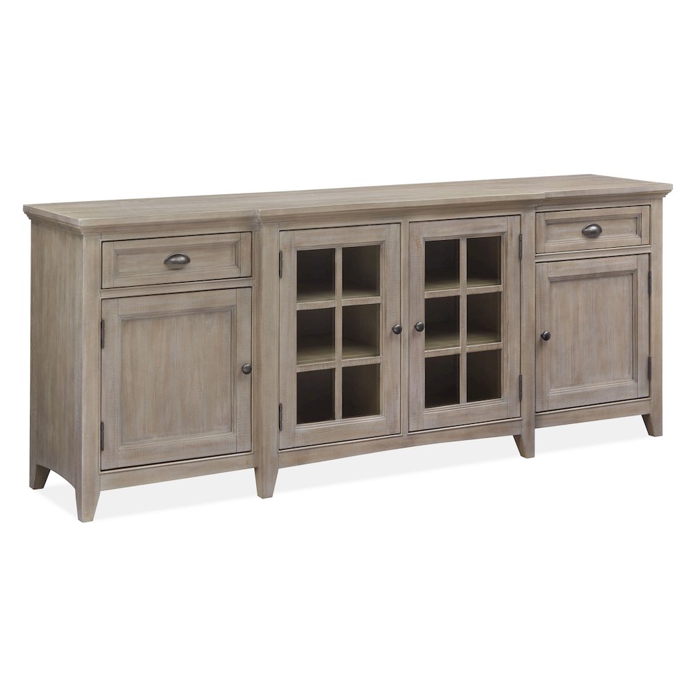 Paxton Place Dovetail Grey 80" Console. Picture 1