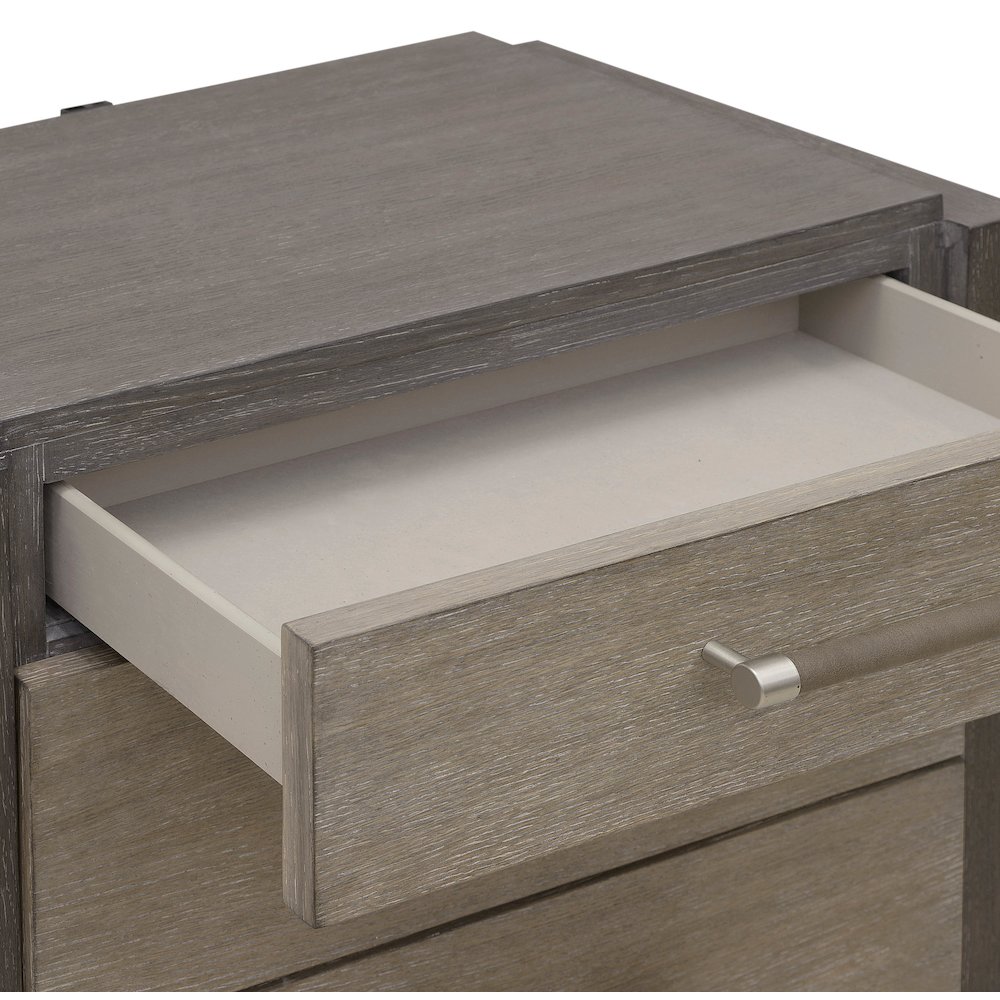 Pulaski Anderson Park Moose Trail And Frontier Brown 3 Drawer Nightstand. Picture 4