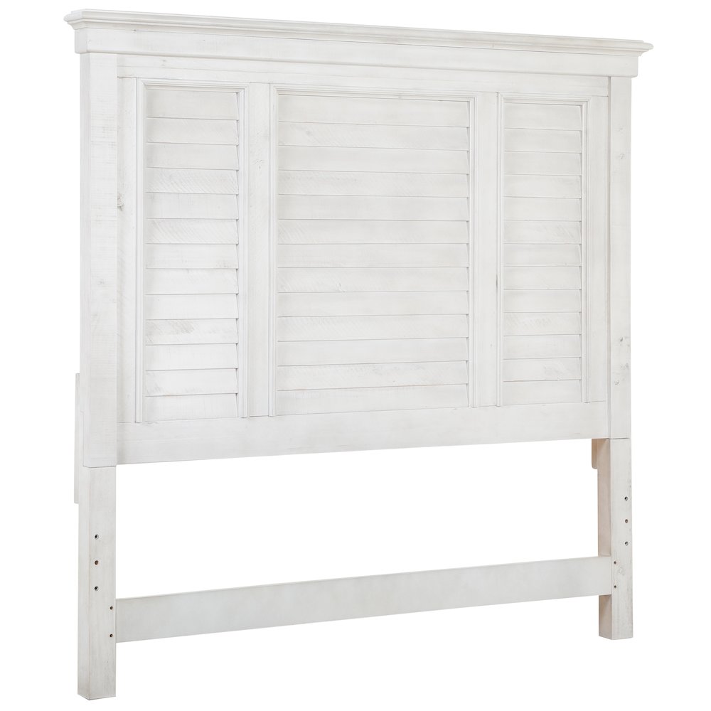 Newport Alabaster Queen Shutter Panel Bed. Picture 4