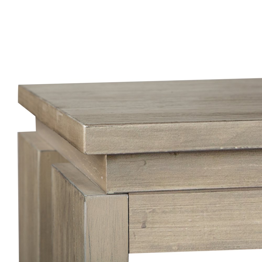 Conrad Stone Harbor Grey Rectangular Sofa Table. Picture 7