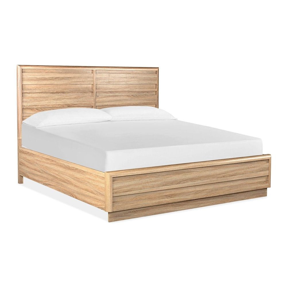 Brentwood Heights Provincial Brown Queen Panel Bed. Picture 1