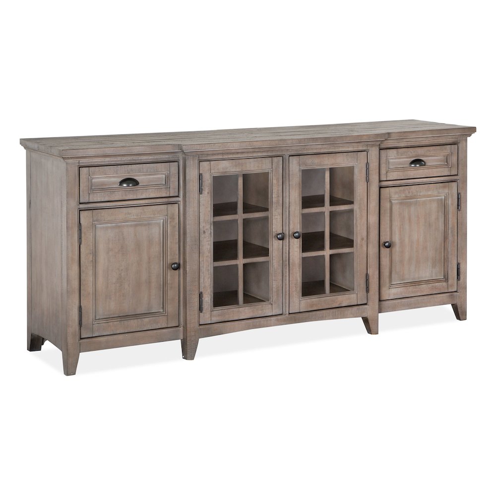 Paxton Place Dovetail Grey 70" Console. Picture 1